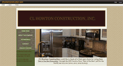 Desktop Screenshot of clhowtonconstruction.com